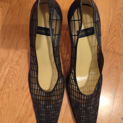 Broccoli vintage mesh heels size 38, black and brown