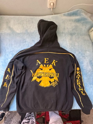 AEK Katerini Syndesmiako fleece hoodie like new, size L