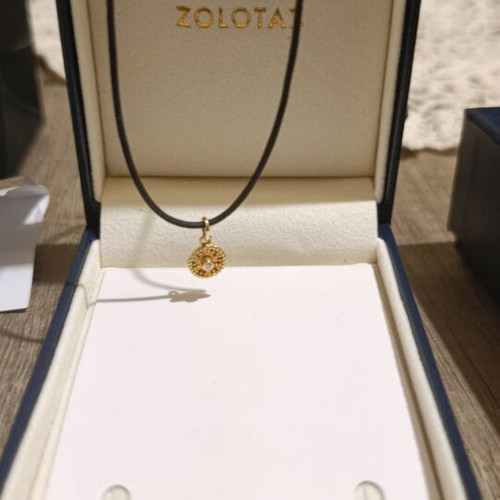 Zolotas Byzance Pendant 18K Gold with Diamond New