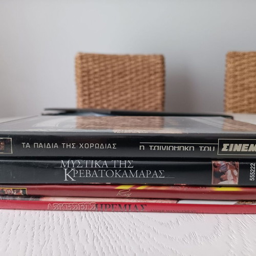DVDs like new with Greek subtitles: Ray, Anger Management, Les Choristes, In the Bedroom