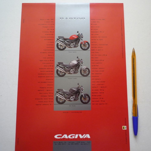 Cagiva Raptor 1000 brochure new with photos and features