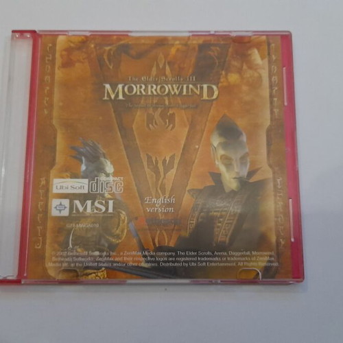PC Cd-rom Game The Elder Scrolls Morrowind used