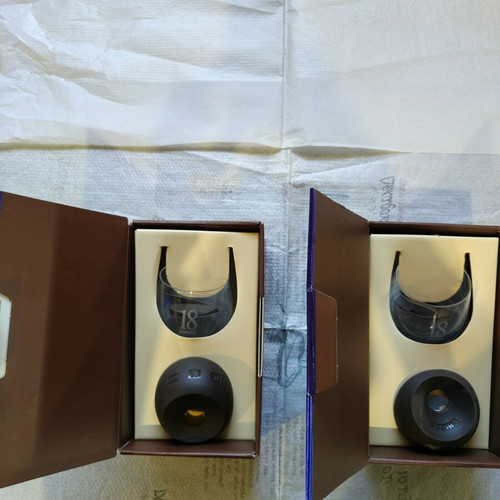 Chivas Regal 18 Years Whisky Glasses Set of 2 with Special Base new