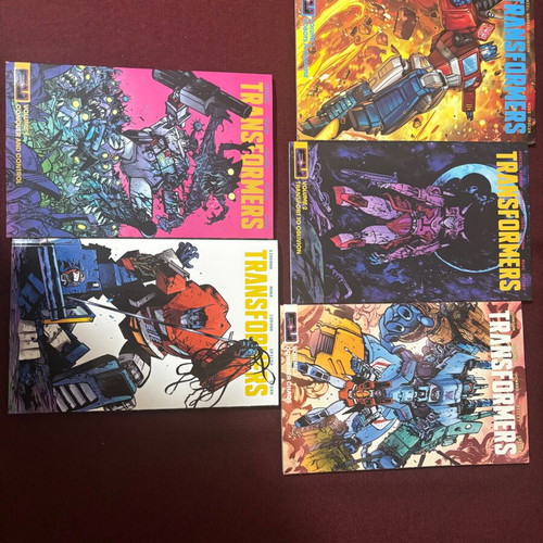 Image Comics Void Rivals and Transformers volumes 1-5 like new