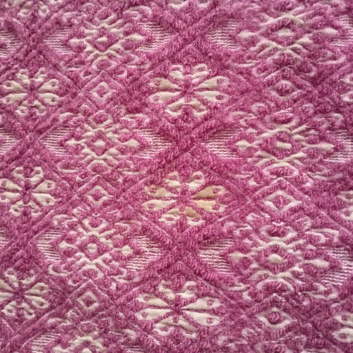 Vintage loom blanket used with stains 2.05x1.55
