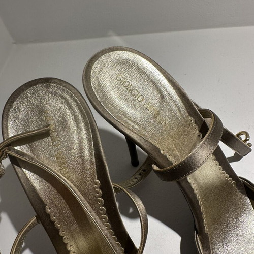 Armani Jeans gold sandals, size 39.5