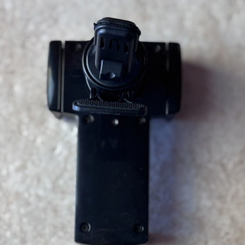 Car air vent phone holder used, universal black plastic