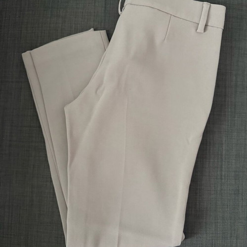 Benetton pants gray straight fit like new, size XS