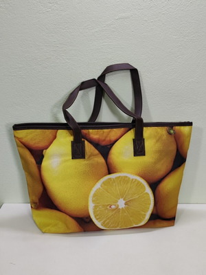 Tote shopping beach bag new with zipper pocket and reinforced bottom