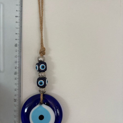 Evil Eye Wall Hanging Charm Large Handmade Glass Decoration