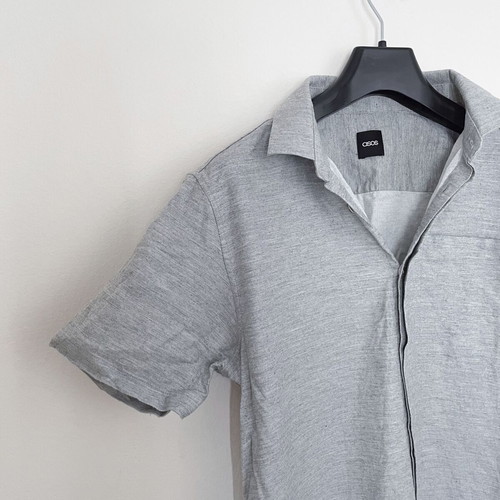 ASOS Grey Short Sleeve Shirt Medium like new