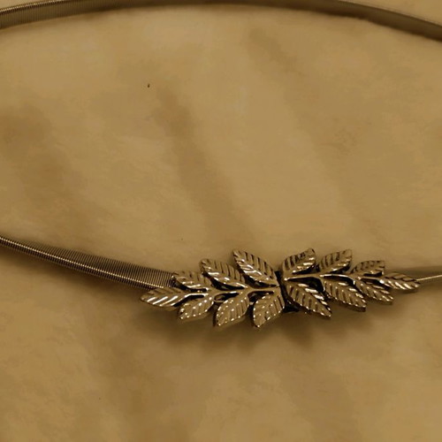 Zara silver elastic belt new, size 90
