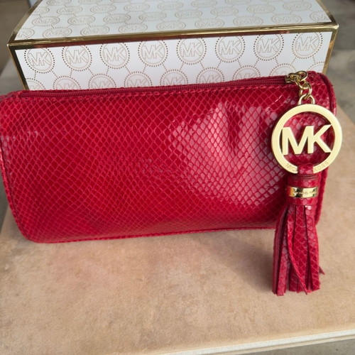 Michael Kors cosmetic case new, limited edition, vintage red