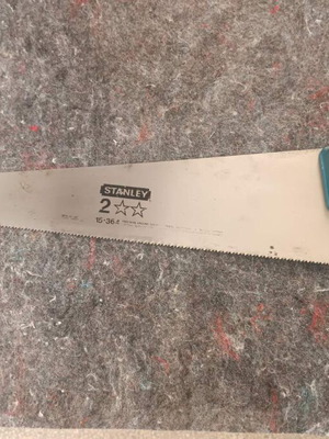 Stanley Handsaw 500mm with Free 20mm Saw Like New