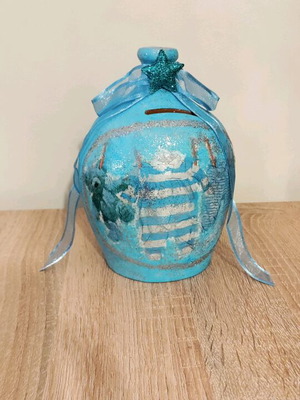 Ceramic piggy bank new for newborn boy gift