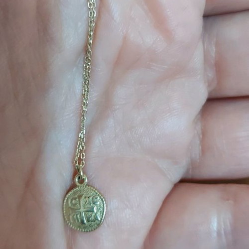 Gold-plated necklace with Konstantina Anna Maria Mazaraki 41cm