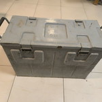 Military Metal Box vintage 1940 used, collectible militaria