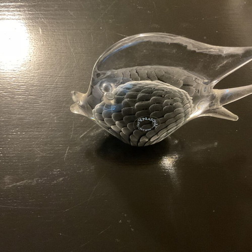 Small Murano crystal fish used with broken fin