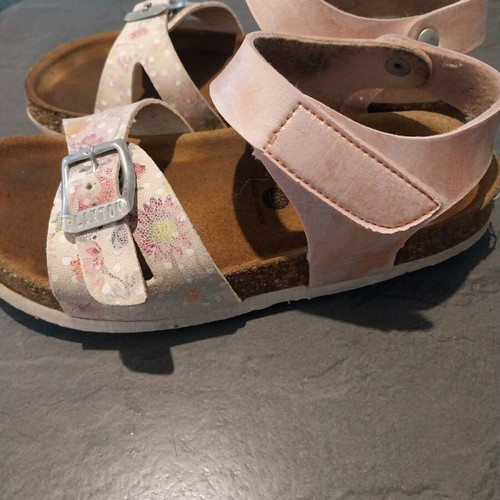Plakton sandals used, size 30, white and pink