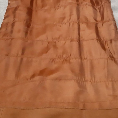 Zara Dress Medium/Large genuine leather brown, brand new