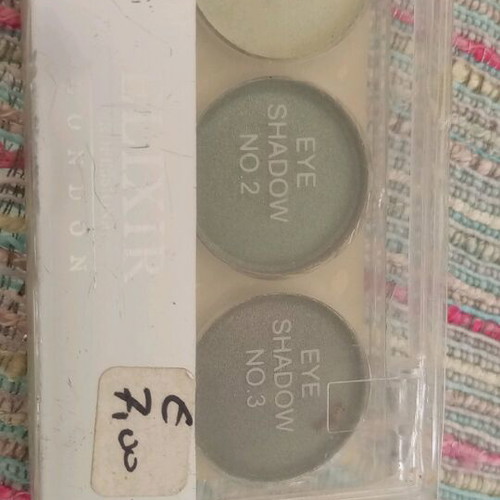 Elixir triple eyeshadow new, shiny green shades