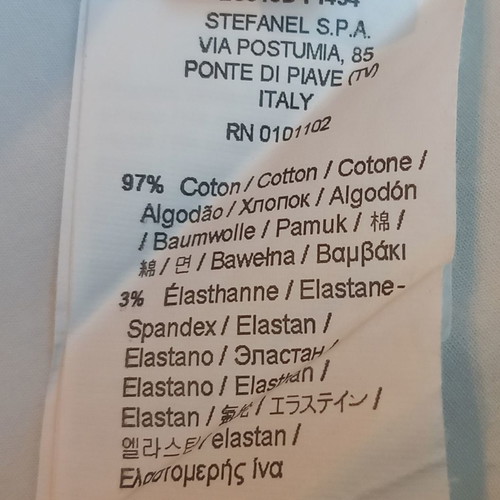 Πουκάμισο λευκό Stefanel μεταχειρισμένο με μεταλλικά κουμπάκια μέγεθος S