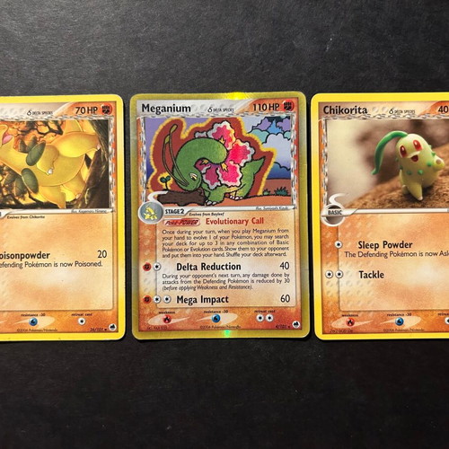 Pokémon cards EX Dragon Frontiers delta species pack of 3 used