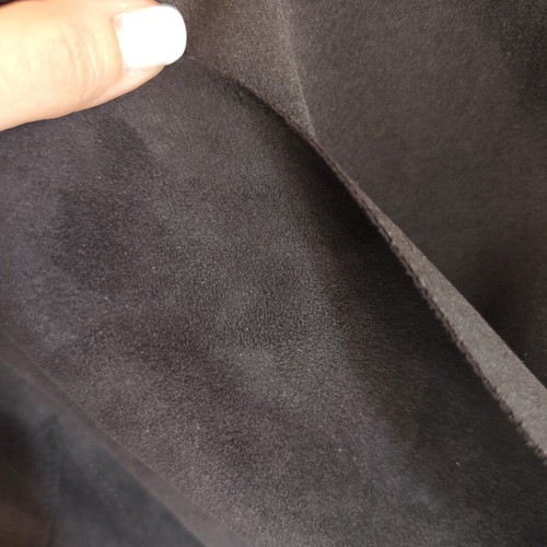 Zara Basic coat size M black like new with suede texture and hood