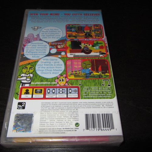 Parappa The Rapper Sony PSP παιχνίδι καινούργιο σφραγισμένο