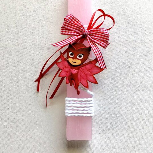 Owlet Easter candle handmade, new