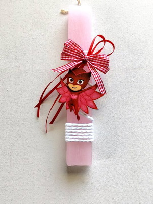 Owlet Easter candle handmade, new