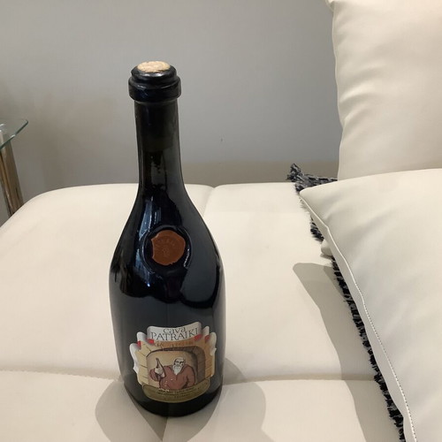 CAVA PATRAIKI red wine collectible, very old, over 50 years, sealed new