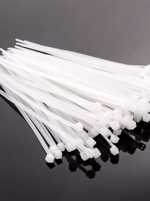White Cable Ties 5×400mm pack of 50 new