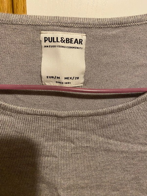 PullnBear Medium gray cropped sweater like new