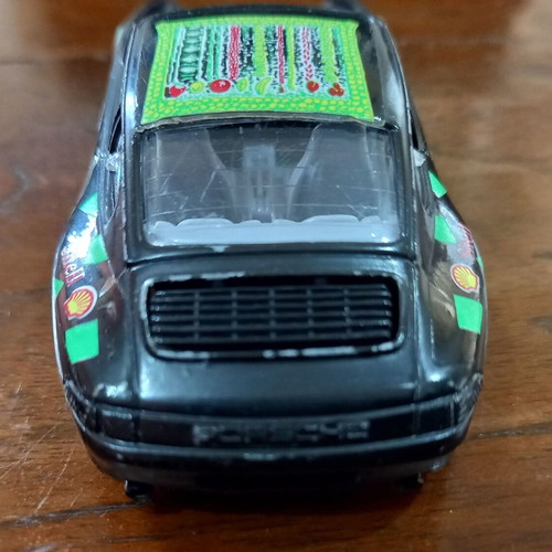 Metal model Porsche Carrera 911 racing car used 1:43 scale Burago