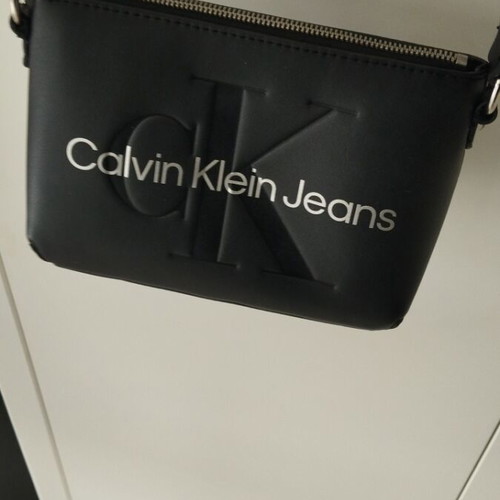 Calvin Klein shoulder bag new, black with silver logo