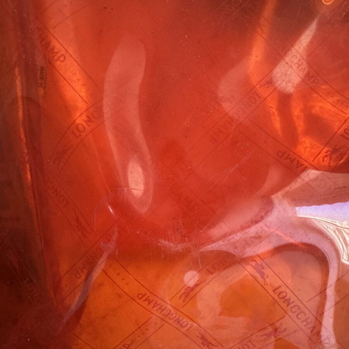 Longchamp summer shoulder bag like new, orange, 50x35 cm
