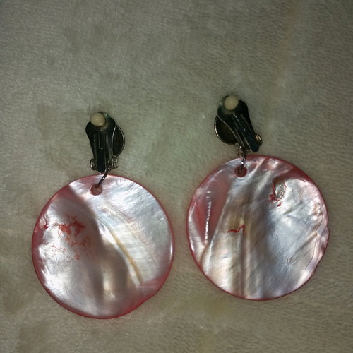 Pink earrings like new