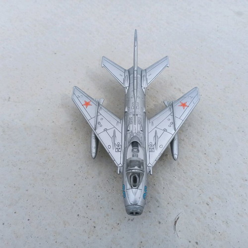 Plastic Mig-19 airplane used with pilot figure