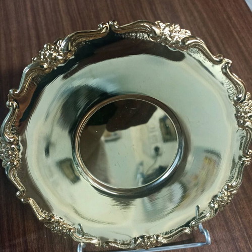 Bronze gilded plates set of 2