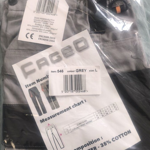 Fageo work trousers, pack of 3, new