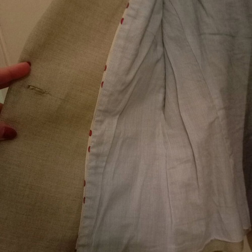 Zara cotton jacket used, beige, size large