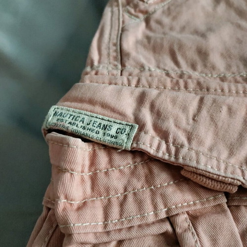 Nautica Jeans bermuda like new, men's, dust pink color, size 34