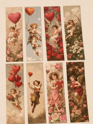 Σελιδοδείκτες Cherub Love Collection σετ 8, υψηλής ποιότητας ματ χαρτί