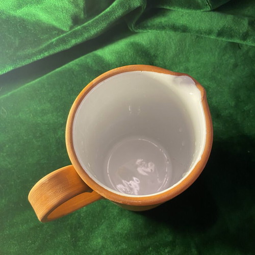 Terracotta Wine Jug from Tuscany like new, half liter