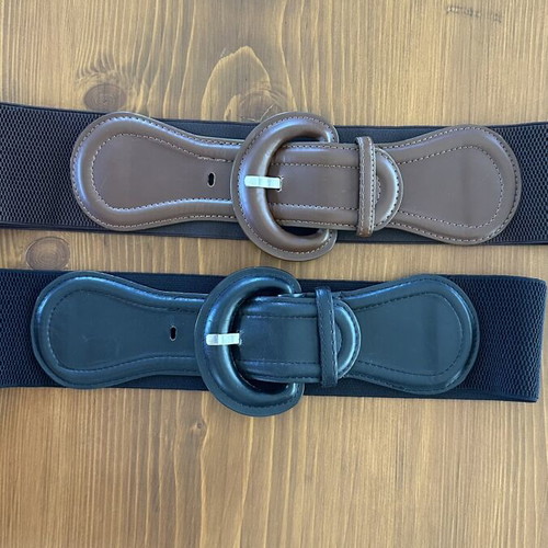 Zara belts set size M, like new, black and brown elastic