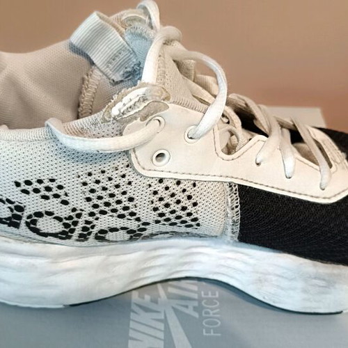 Adidas athletic shoes used, size 38 2/3, black and white