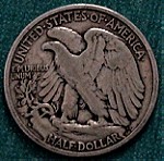  U.S.A ½ Dollar 1943 "Walking Liberty Half Dollar" .@2