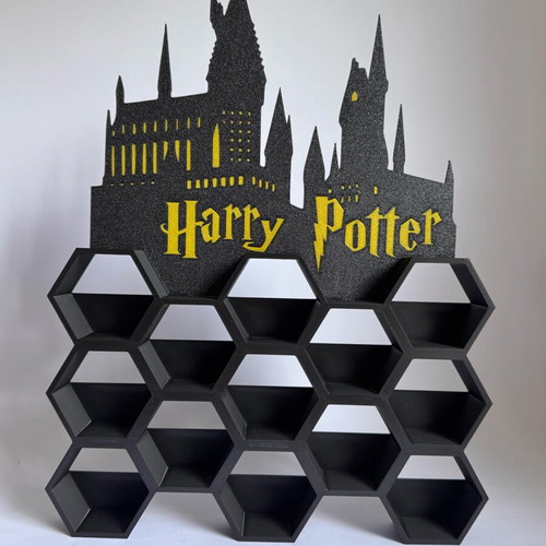 Harry Potter 3D print display stand for 13 Funko Pop figures, plastic PLA