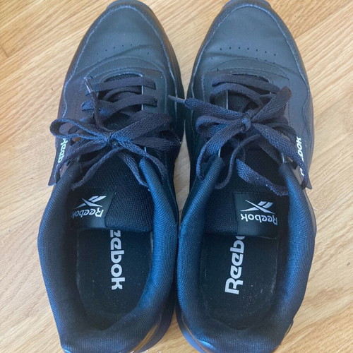 Reebok athletic shoes size 41 used, black, women's